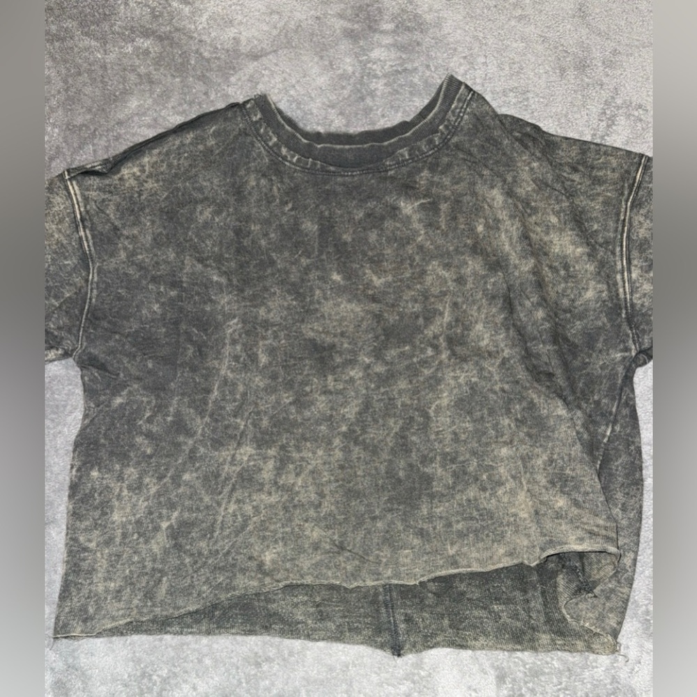 Charisma Gray Distressed T-Shirt